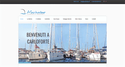 Desktop Screenshot of marinadicarloforte.com